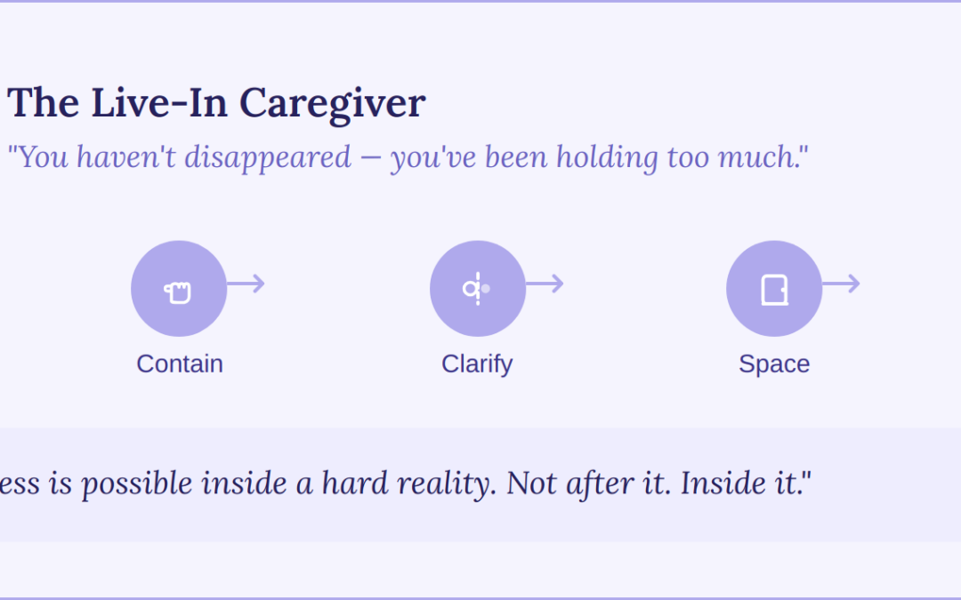 Live-In Caregiver Burnout: Finding Space within it